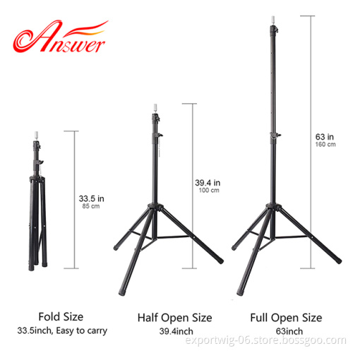 Wig Tripod Stand Cork Head Heavy Duty Mannequin Head Adjustable Wig Making Head Stand Tripod
